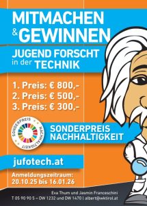 Jugend forscht in der Technik 2025/2026- dem kleinen Albert auf der Spur.